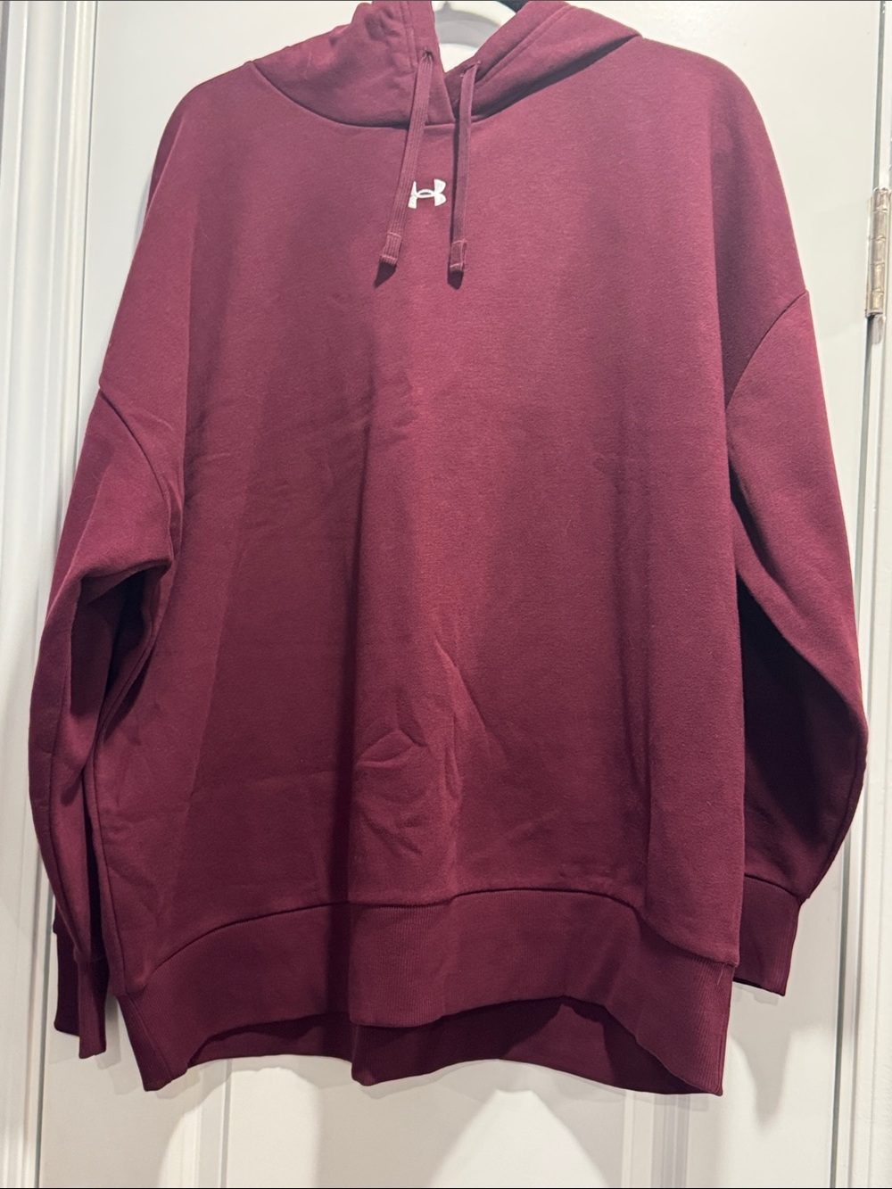 Under Armour Burgundy Pullover Hoodie Sweatshirt